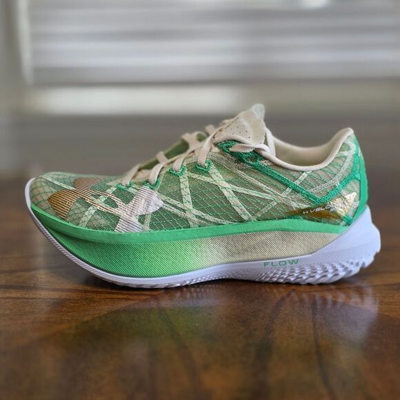 Under Armour Flow Velociti Elite 2 Running Shoes Women's 8.5 White Green 3027338 - Picture 7 of 15